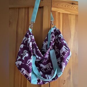 Pottery barn kids unicorn duffel bag